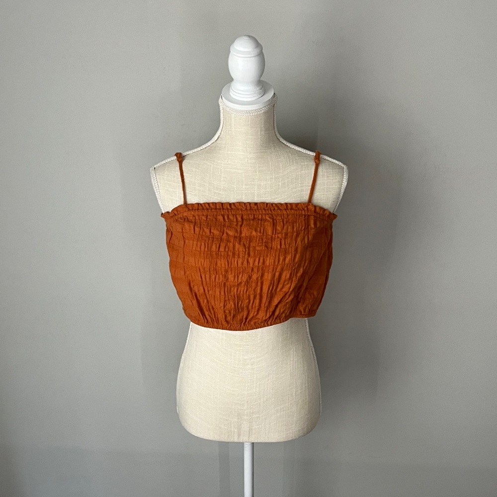 Aerie Burnt Orange Cropped Top